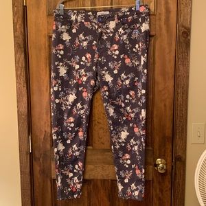 Lane Bryant Super Stretch Floral Skinny Jeans